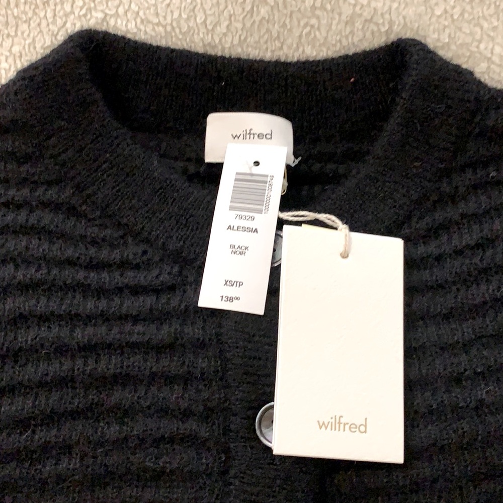 BNWT Wilfred Alessia Cardigan - black, XS